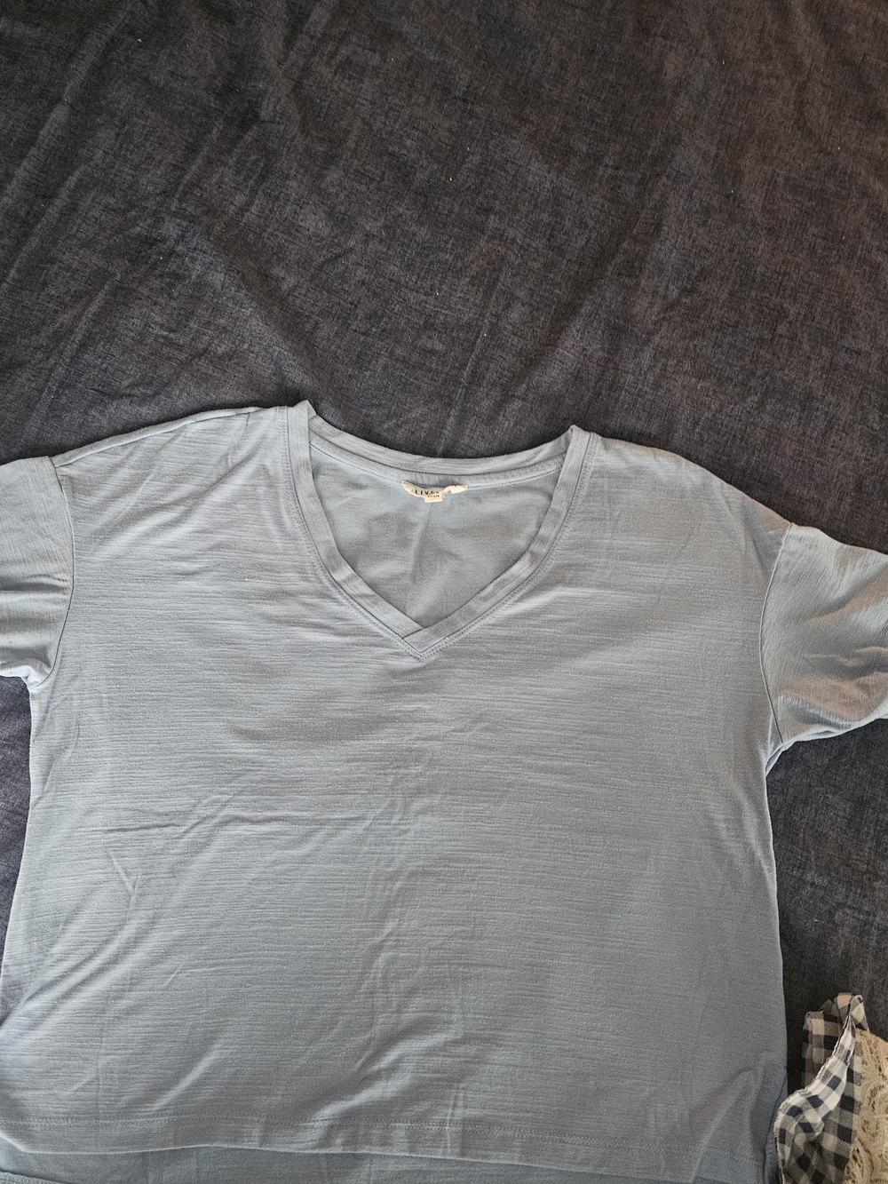 Olive & Oak Light Blue V-Neck Shirt